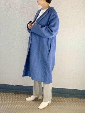 「コクーンコート」｜「アイテム（その他アウター）」を使った、mayu.tさん（レディース・155cm）の冬コーディネート
