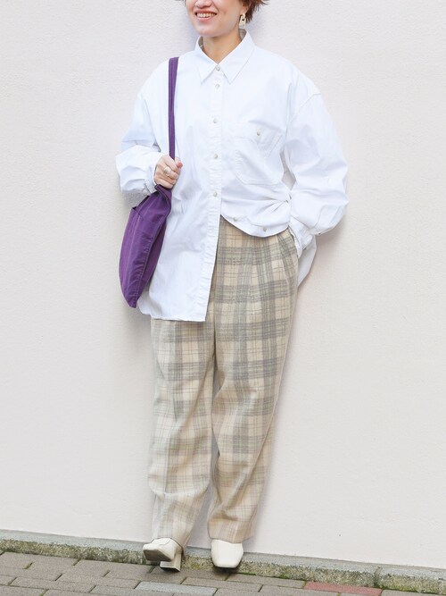 Mayu T ユニクロのシャツ ブラウスを使ったコーディネート Wear