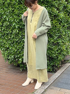 「アイテム（イヤリング（片耳用））」を使った、mayu.tさん（レディース・155cm）の春コーディネート