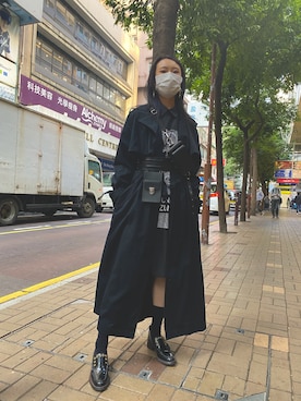 「initial（イニシャル）のアイテム（財布/小物）」を使った、miussy_____さん（レディース・165cm）の冬コーディネート