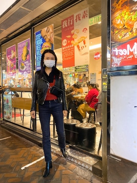 「黒コーデ」｜「アイテム（フォーマルスーツ/小物）」を使った、miussy_____さん（レディース・165cm）の冬コーディネート
