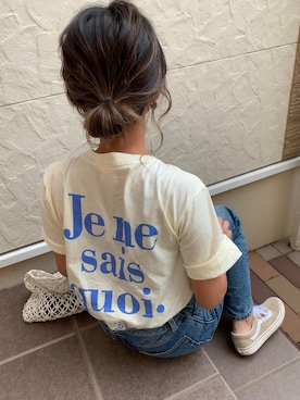 「ハイウエストストレートジーンズ」｜megumiさん（レディース・153cm）の夏コーディネート