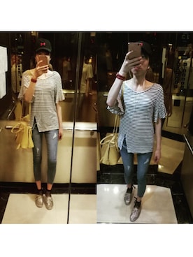 Jessie Huangさん（レディース・165cm）の春コーディネート