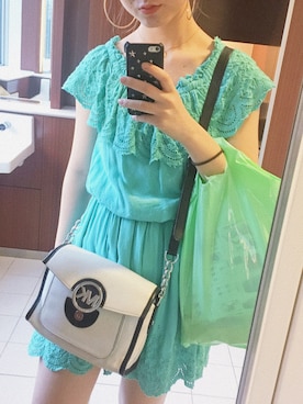 「La Leia(ラレイア)のアイテム(ワンピース)」を使った、Noaさん(レディース・160cm)の夏コーディネート