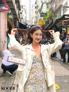 「KOODI（コーデ）のアイテム（ワンピース/ドレス）」を使った、KOODIさん（レディース・164cm）の春コーディネート