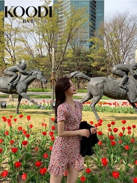 「KOODI（コーデ）のアイテム」を使った、KOODIさん（レディース・164cm）の春コーディネート