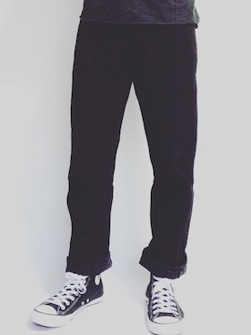 「505」｜「アイテム（スニーカー）」を使った、NAOさん（メンズ・172cm）の夏コーディネート