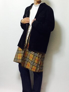 「Guess（ゲス）のアイテム（その他アウター）」を使った、NAOさん（メンズ・172cm）の秋コーディネート