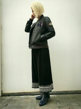 Rさん（レディース・160cm）の冬コーディネート