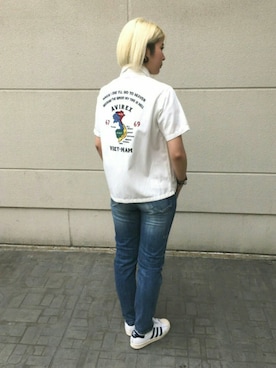 Rさん（レディース・160cm）の春コーディネート