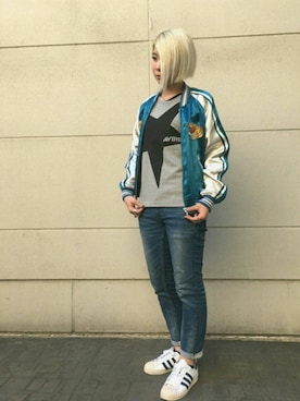 Rさん（レディース・160cm）の春コーディネート