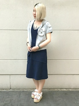 Rさん（レディース・160cm）の夏コーディネート