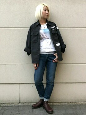 Rさん（レディース・160cm）の秋コーディネート