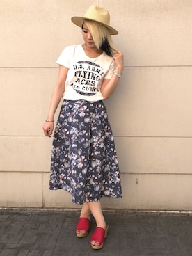 Rさん（レディース・161cm）の夏コーディネート