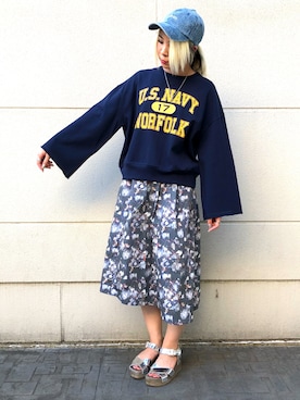 Rさん（レディース・161cm）の夏コーディネート