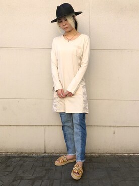 Rさん(レディース・161cm)の夏コーディネート