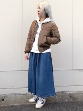 Rさん（レディース・161cm）の秋コーディネート