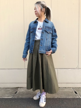 Rさん（レディース・161cm）の春コーディネート