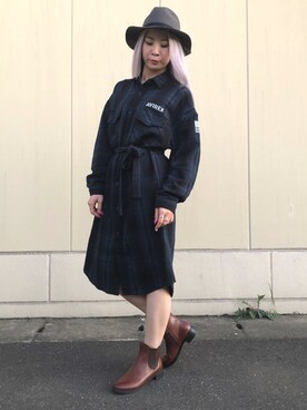 Rさん（レディース・161cm）の秋コーディネート