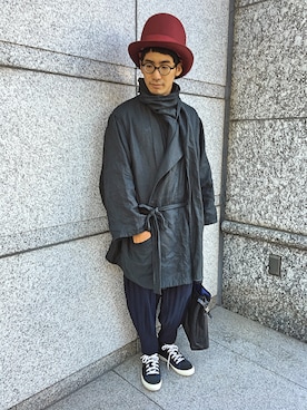 「MARC JACOBS（マークジェイコブス）のアイテム（スニーカー）」を使った、HirôtaKa_sTさん（メンズ・171cm）の春コーディネート