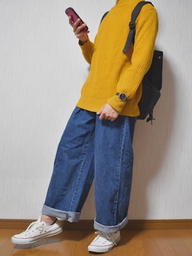 「HVC（エイチブイシー）のアイテム（バッグ）」を使った、おはぎさん（メンズ・163cm）の秋コーディネート