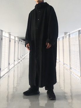 「Yohji Yamamoto POUR HOMME（ヨウジヤマモトプールオム）のアイテム（その他アウター）」を使った、かぎょうさん（メンズ・172cm）の秋コーディネート