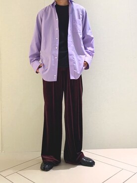 「ラブアンドピース2020」｜「アイテム（スリッポン）」を使った、かぎょうさん（メンズ・173cm）の秋コーディネート