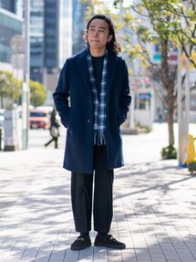 BEAUTY&YOUTH ソリッド 120S メルトン チェスターコートネイビー 20210123113603924_215.jpg