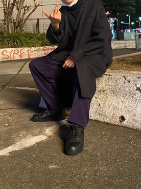 「NEONSIGN（ネオンサイン）のアイテム（ジャケット/アウター）」を使った、かぎょうさん（メンズ・173cm）の春コーディネート