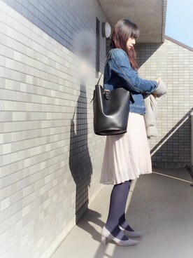 「WEAR昭和部」｜「アイテム（デニムジャケット）」を使った、☆aiai☆さん（レディース・166cm）の春コーディネート