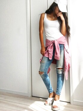 mireさん（レディース・159cm）の夏コーディネート