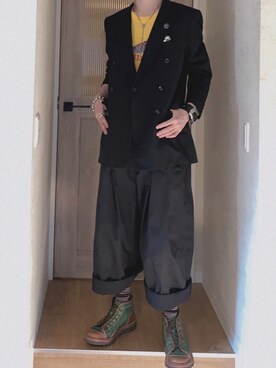 「DOLCE&GABBANA（ドルチェアンドガッバーナ）のアイテム（アクセサリー）」を使った、TERさん（メンズ・170cm）の春コーディネート