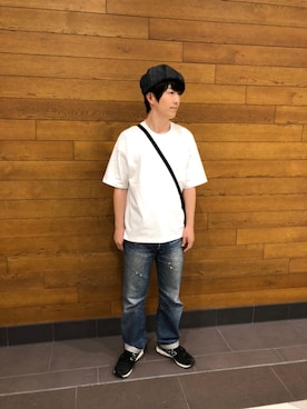 「RAGEBLUE（レイジブルー）のアイテム（ハンチング/ベレー帽）」を使った、metsan1986さん（メンズ・177cm）の夏コーディネート