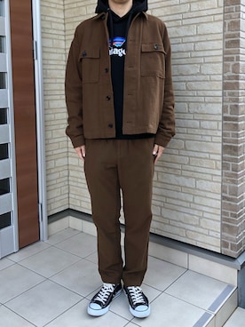 「patagonia」｜「アイテム（スラックス）」を使った、metsan1986さん（メンズ・177cm）の秋コーディネート