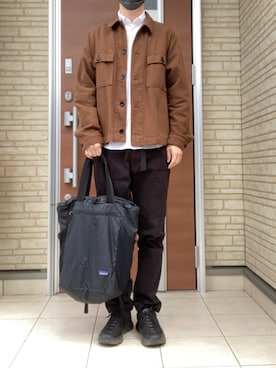 「アイテム（ブルゾン、ブラウン系）」を使った、metsan1986さん（メンズ・177cm）の春コーディネート