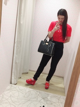 「アイテム（トップス）」を使った、藤原理奈さん（レディース・164cm・10代）の夏コーディネート