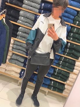 「アイテム（ブルゾン）」を使った、とっちーさん（メンズ・176cm・10代）の冬コーディネート