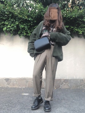 「Dr. Martens（ドクターマーチン）のDr.Martens (ドクターマーチン)/1461 3EYE GIBSON SHOES（その他シューズ）」を使った、noncoさん（レディース・165cm）の秋コーディネート
