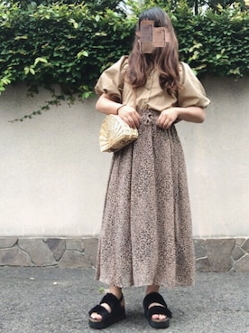 「Lattice（Lattice）のアイテム（かごバッグ）」を使った、noncoさん（レディース・165cm）の夏コーディネート