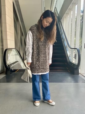 risa mitsumatsuさん（レディース・163cm）の秋コーディネート