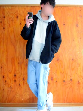 「アイテム（その他アウター）」を使った、かずきちさん（メンズ・178cm・20代）の冬コーディネート