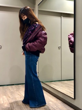 「ディーゼル」｜「アイテム（その他アウター）」を使った、rinaさん（レディース・150cm）の秋コーディネート