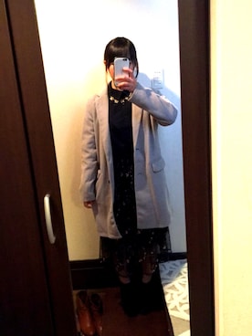 「Chain Reaction（-）のアイテム」を使った、yuriさん（レディース・153cm）の冬コーディネート