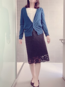 「axes femme（アクシーズファム）のアイテム（キャミソール）」を使った、くぅさん（レディース・157cm）の秋コーディネート