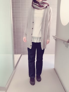 「axes femme（アクシーズファム）のアイテム（キャミソール）」を使った、くぅさん（レディース・157cm）の秋コーディネート