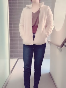 「LA BELLE ETUDE（ラベルエチュード）のアイテム（Tシャツ/カットソー）」を使った、くぅさん（レディース・157cm）の春コーディネート