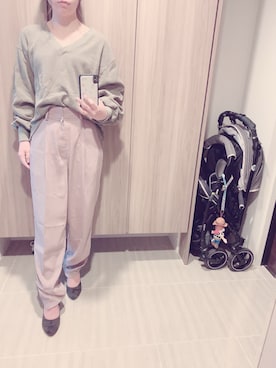 「LA BELLE ETUDE（ラベルエチュード）のアイテム（Tシャツ/カットソー）」を使った、くぅさん（レディース・157cm）の春コーディネート