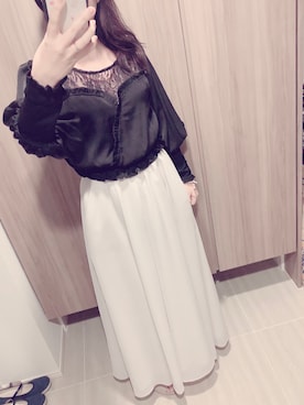 「LA BELLE ETUDE（ラベルエチュード）のアイテム（パンツ）」を使った、くぅさん（レディース・157cm）の春コーディネート