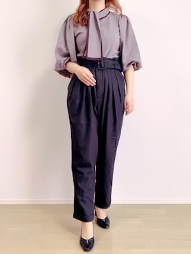 「LA BELLE ETUDE（ラベルエチュード）のアイテム（パンツ）」を使った、くぅさん（レディース・157cm）の夏コーディネート