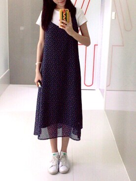 「UNIQLO（ユニクロ）のアイテム（ワンピース、その他）」を使った、Xylona-Lionさん（レディース・165cm）の春コーディネート